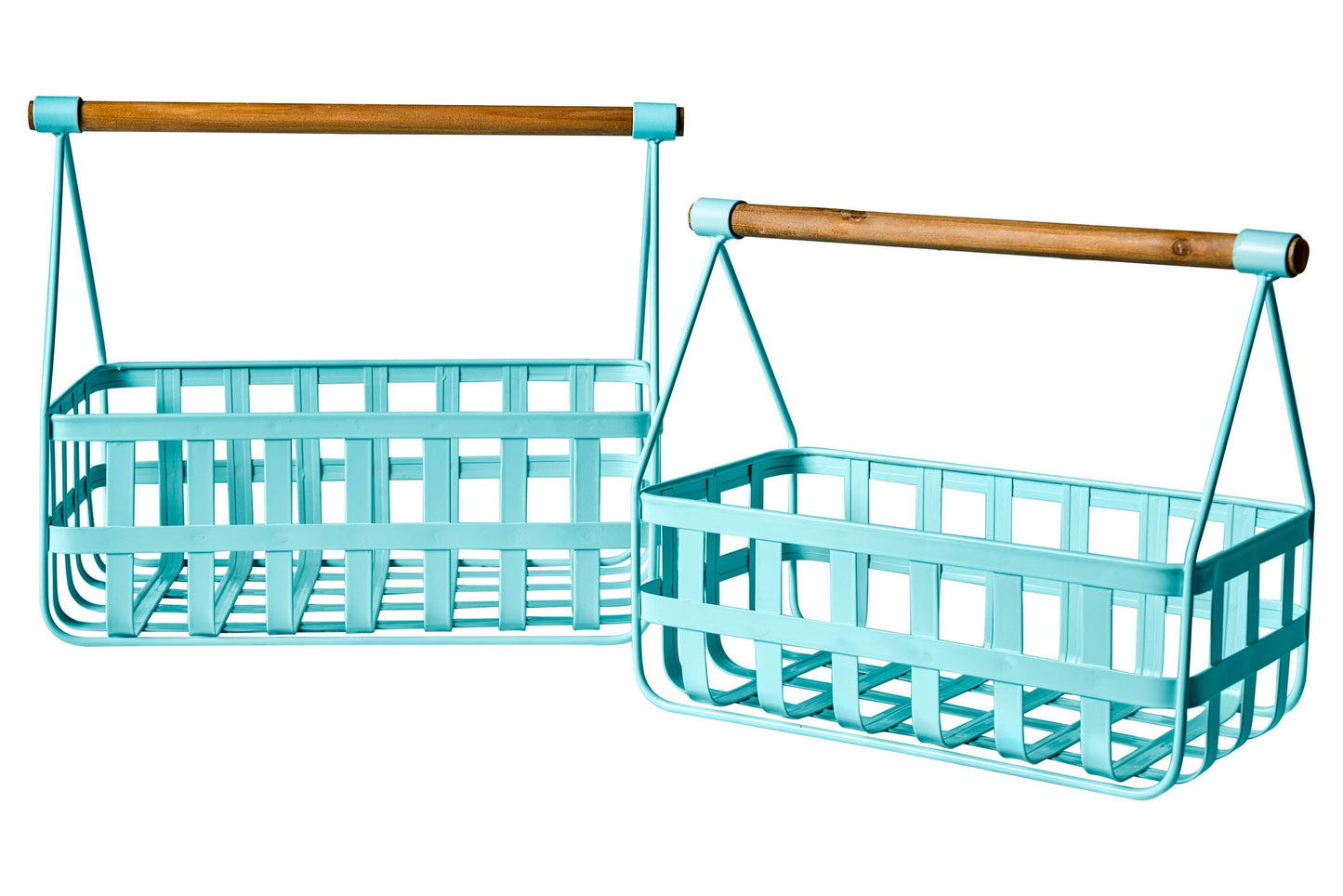 Friendly - Set 2 Ceste in Ferro Turchese con Manico