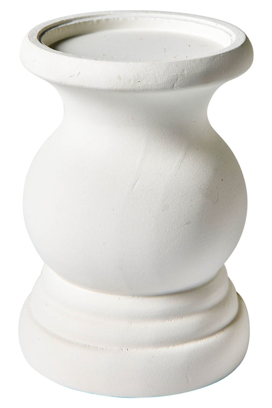 Amichevole - Porta Candele Tornito Bianco