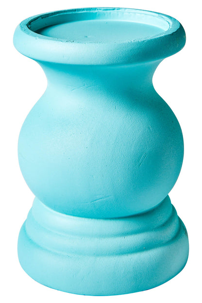 Amichevole - Porta Candele Tornito Turquese