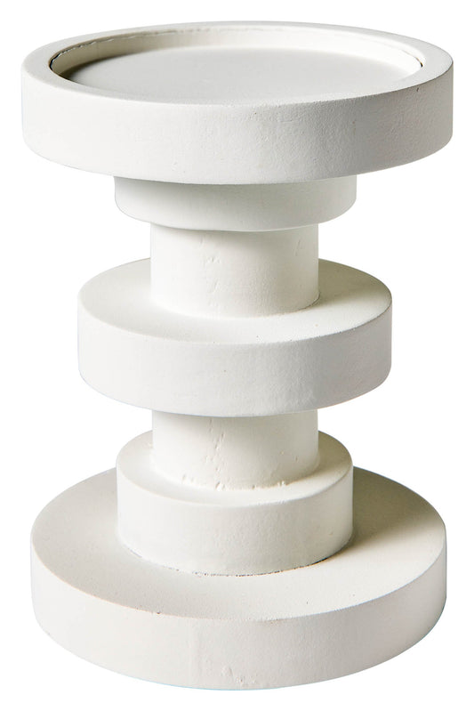 Amichevole - Porta Candela Ruzzole Tornite Bianco