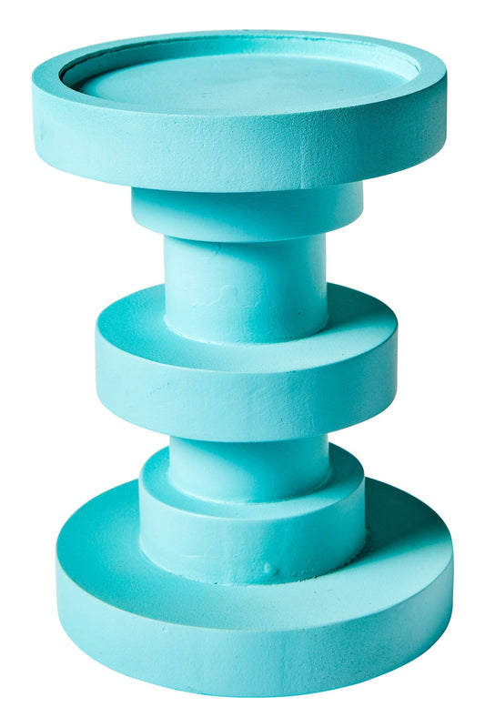 Amichevole - Porta Candela Ruzzole Tornite Turchese