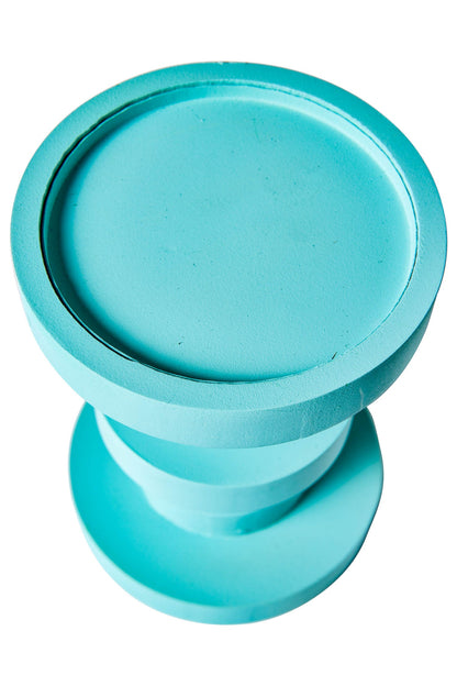 Amichevole - Porta Candela Ruzzole Tornite Turchese