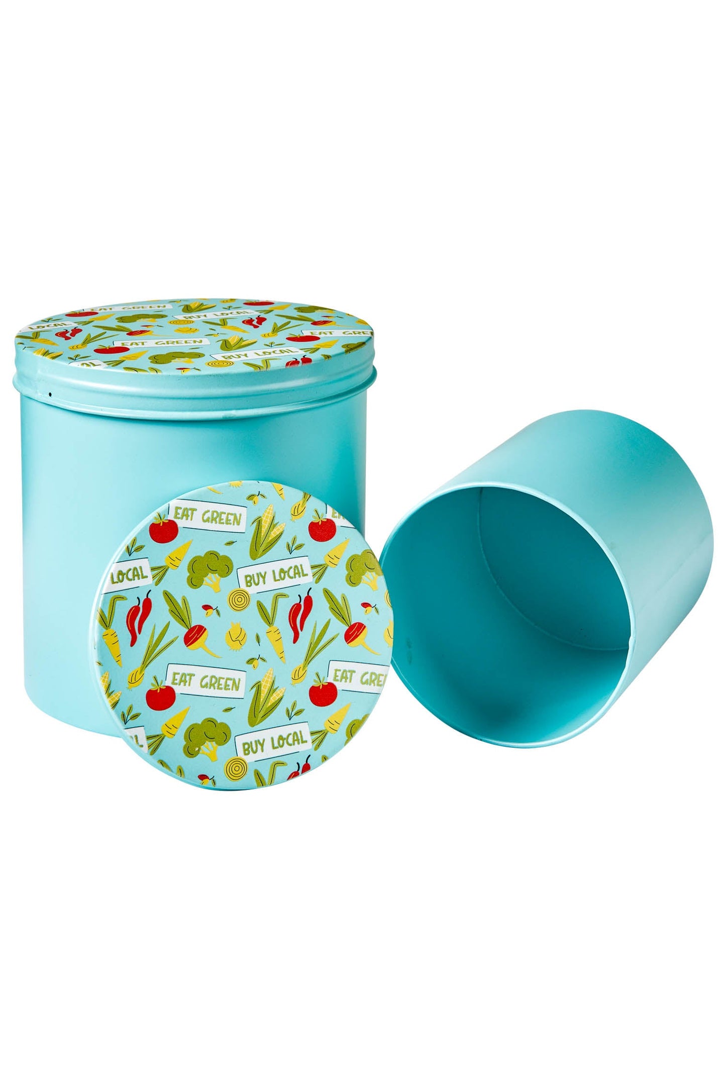 Friendly - Set 2 Scatole in Ferro Turchese