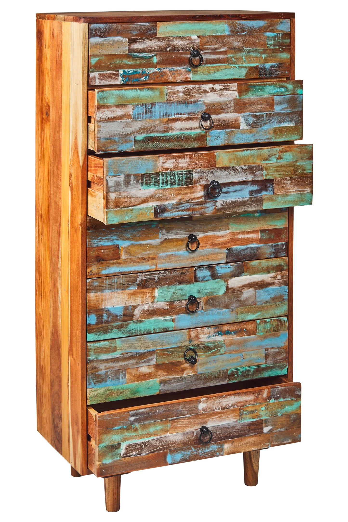 Piccadilly - Settimino in Legno Riciclato Multicolore