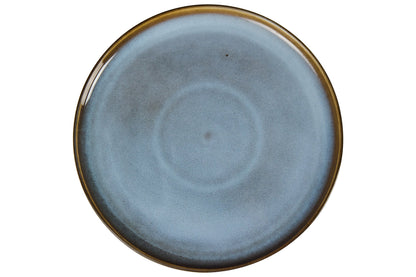 Stone - Piatto Piano in Ceramica Grigio