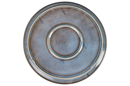 Stone - Piatto Piano in Ceramica Grigio