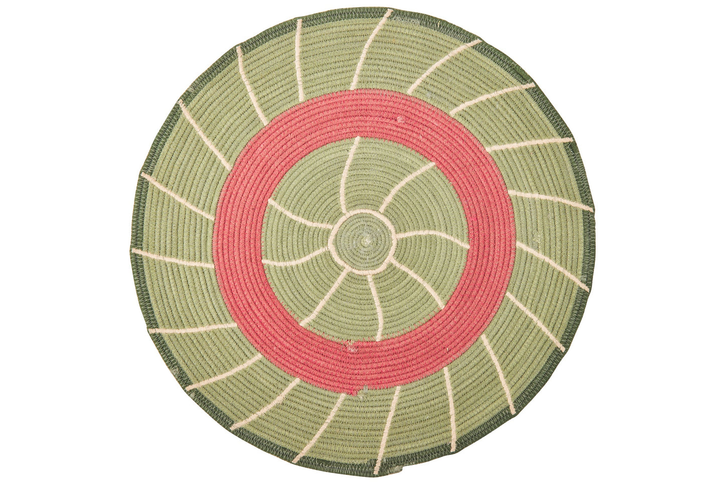 Stromboli - Set Tovaglietta 1/2 Verde E Corallo