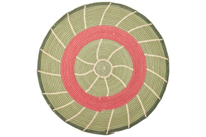 Stromboli - Set Tovaglietta 1/2 Verde E Corallo