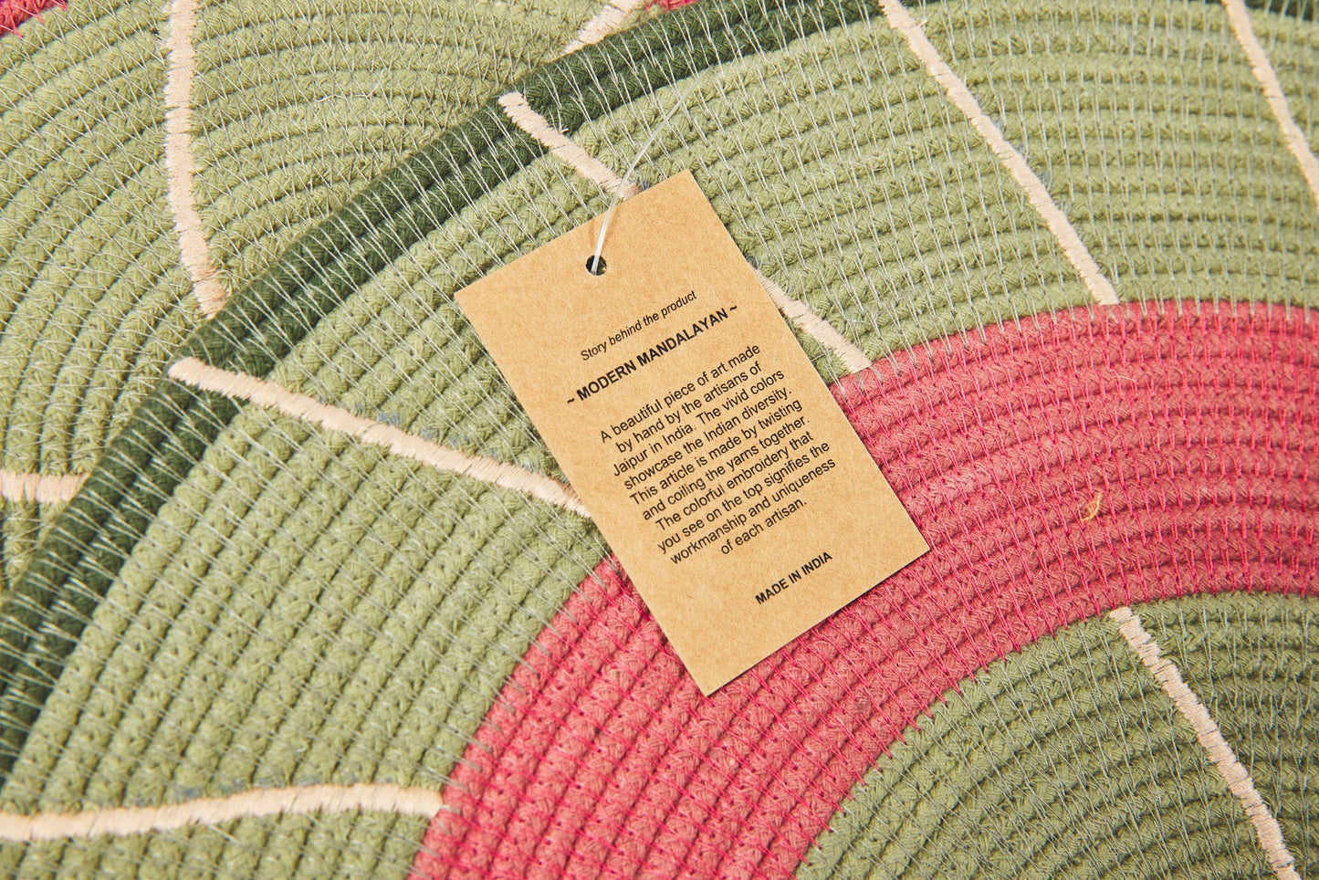 Stromboli - Set Tovaglietta 1/2 Verde E Corallo