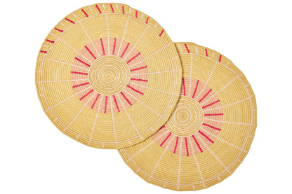 Stromboli - Set Tovaglietta 1/2 Giallo Rosso