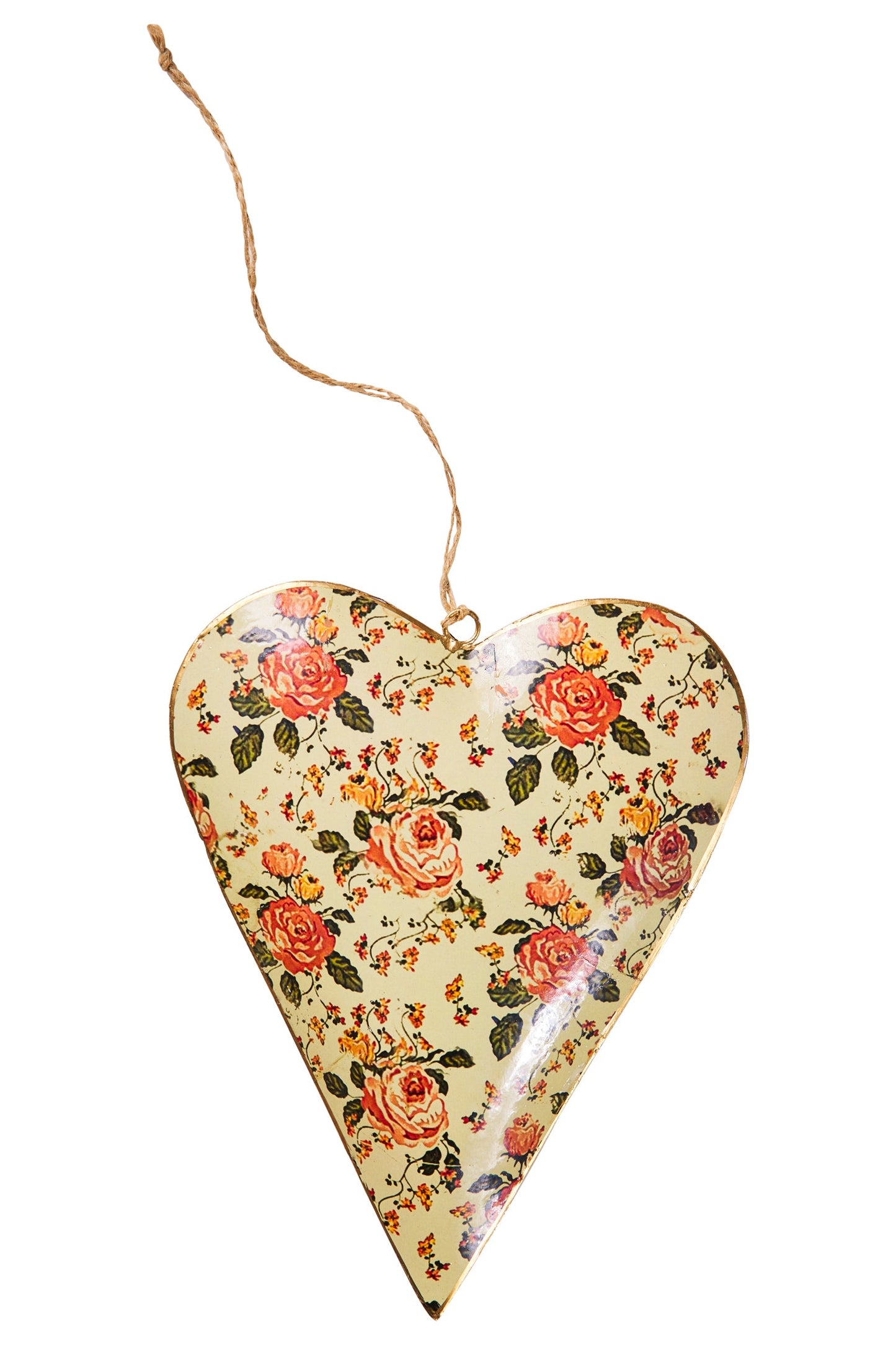 Dolce - Cuore Ocra Con Fiori