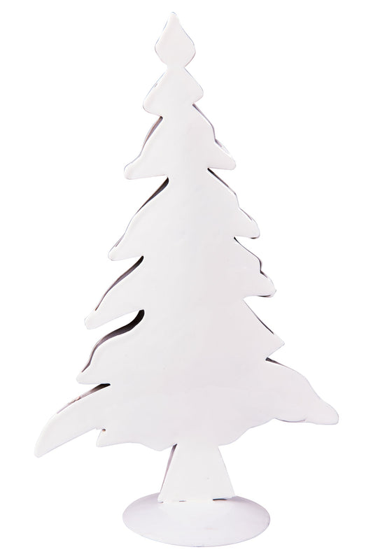 Natale - Albero Decoro Natale in Ferro Bianco