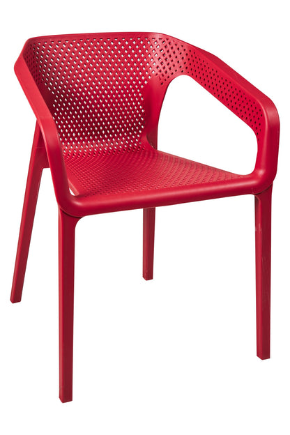 Pitone - Sedia In Pp Colore Ruggine Impilabile