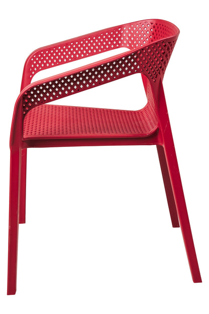 Pitone - Sedia In Pp Colore Ruggine Impilabile