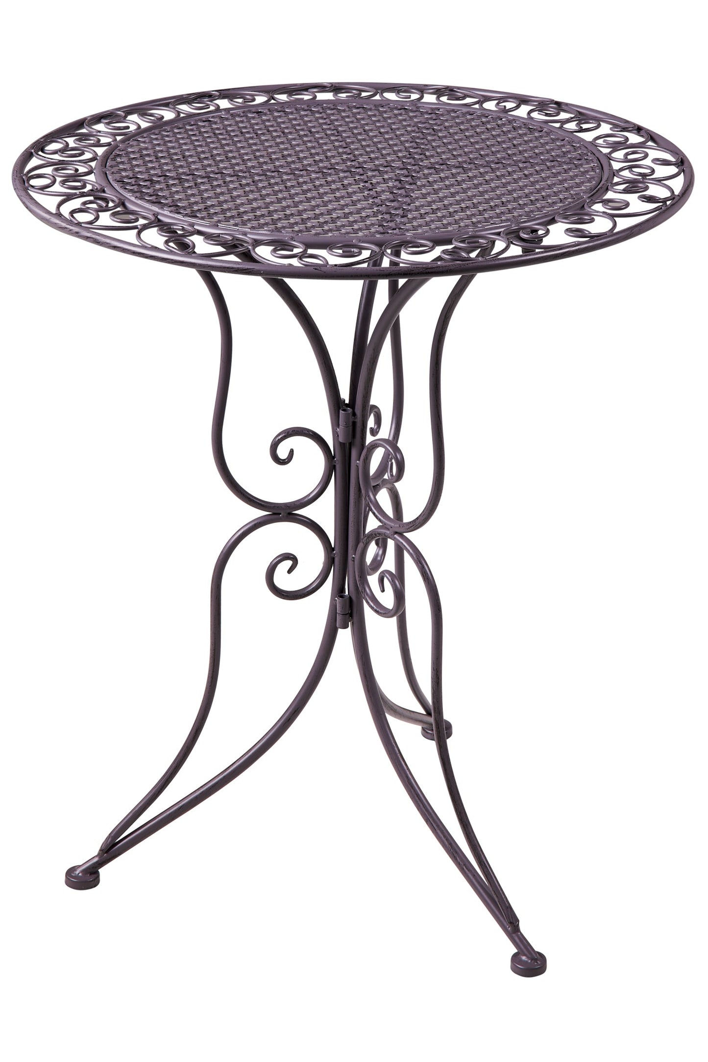 Isabelle - Set 1/3 Tavolo Con Due Sedie Grigio