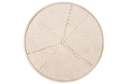 Isabelle - Set 1/3 Tavolo Con Due Sedie Bianco Anticato