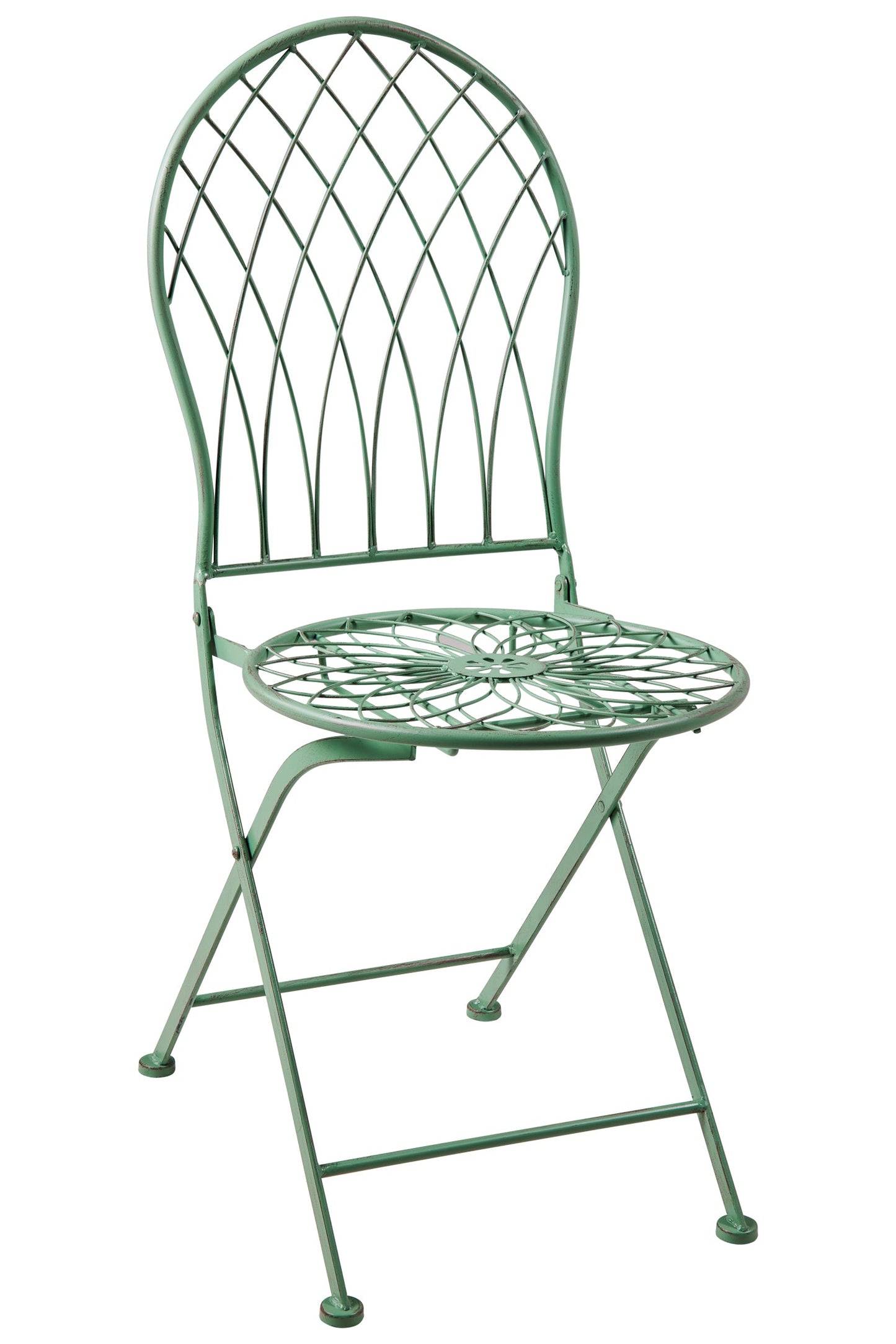 Isabelle - Set 1/3 Tavolo Con Due Sedie Verde