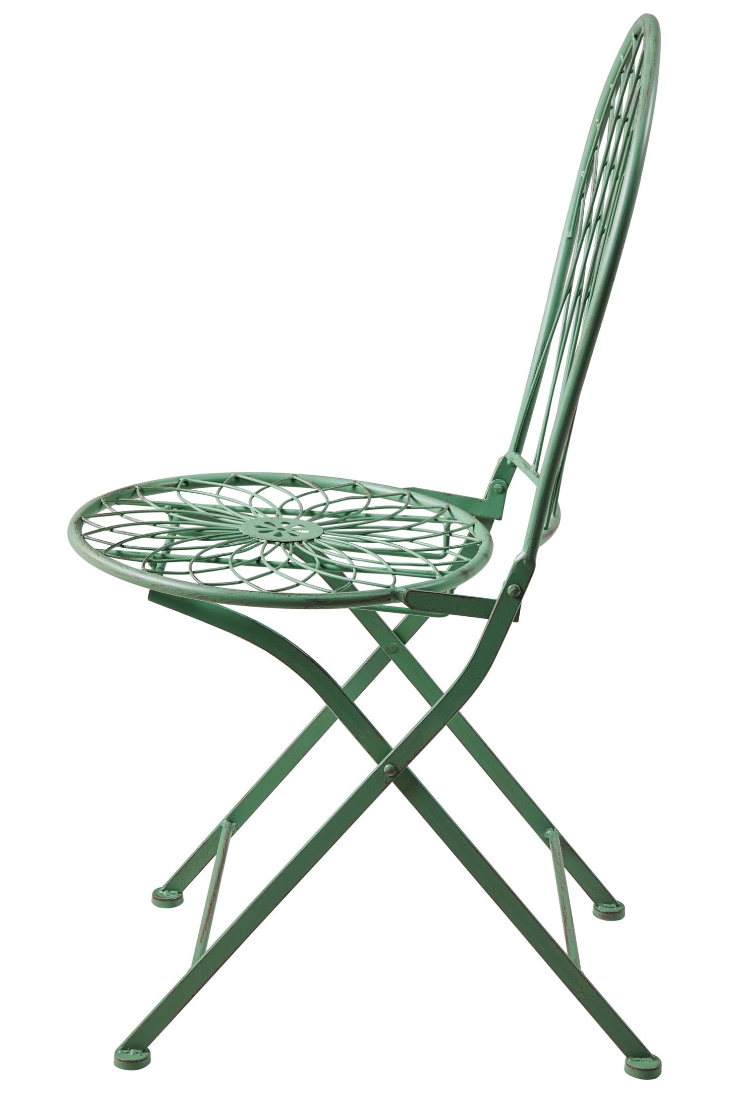 Isabelle - Set 1/3 Tavolo Con Due Sedie Verde