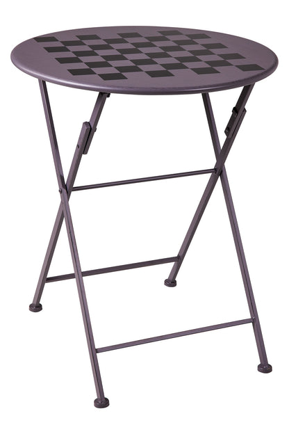 Gioco - Set 1/3 Tavolino Grigio Con Due Sedie Diesgno Scacchiera