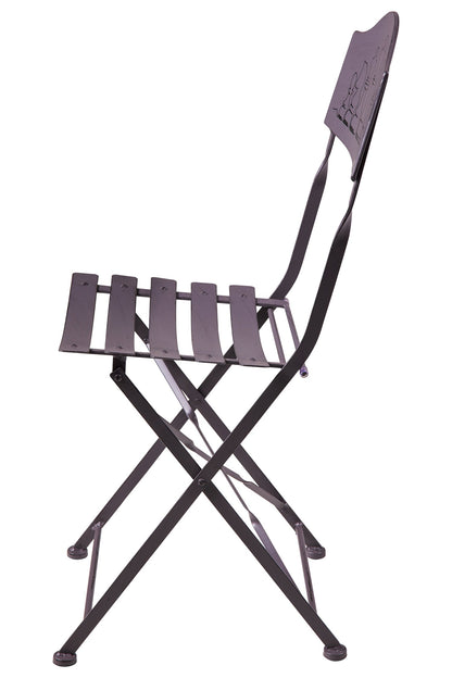 Gioco - Set 1/3 Tavolino Grigio Con Due Sedie Diesgno Scacchiera