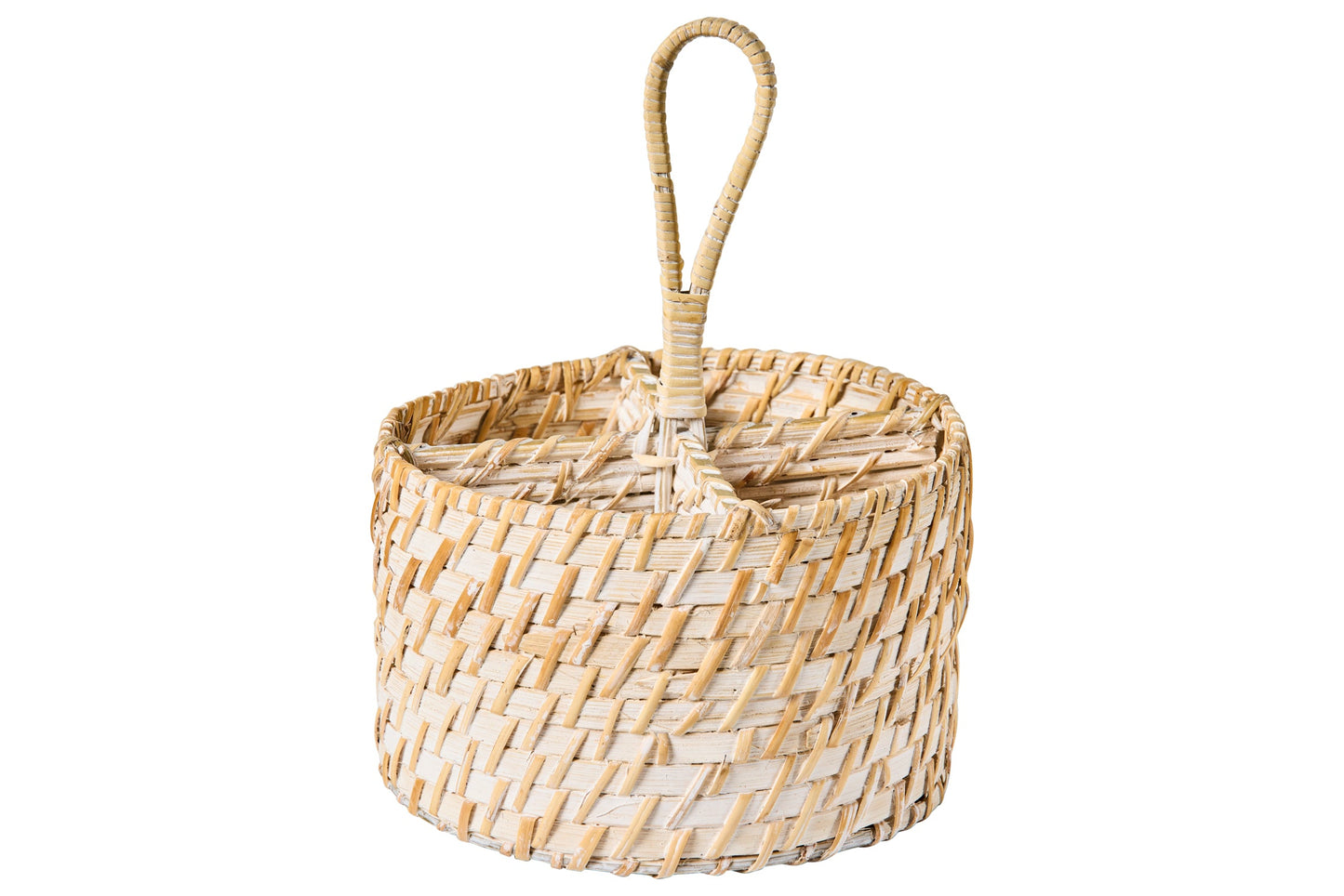 Fatto In Casa - Cestino Tondo Porta Spezie Con Manico