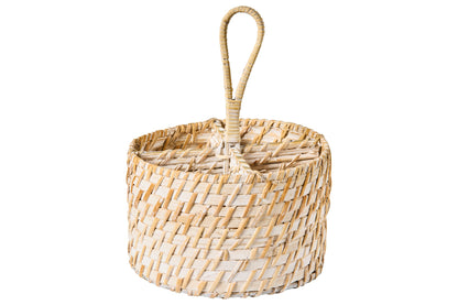 Fatto In Casa - Cestino Tondo Porta Spezie Con Manico