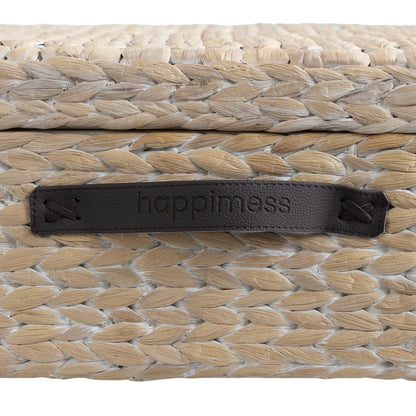 Contenitore portaoggetti sottoletto in giacinto/legno happimess con ruote e maniglie