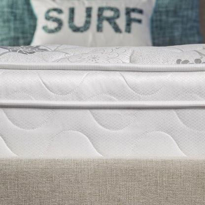 Materasso Lone Contemporary White da 9 pollici Cal King Euro Top di Furniture of America