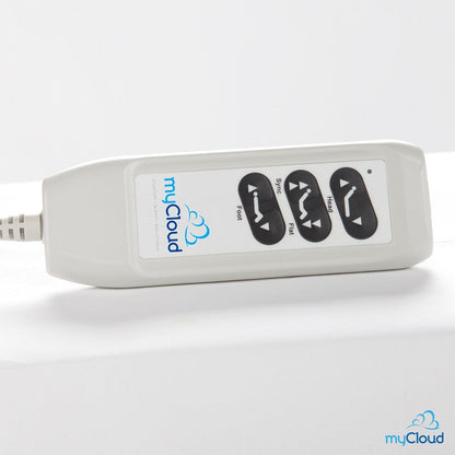 Letto regolabile myCloud King-size con materasso in memory foam infuso di gel da 10 pollici