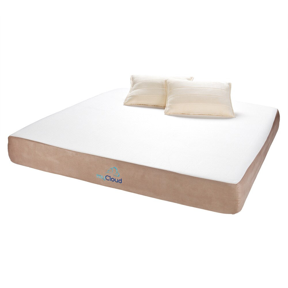 Materasso king size Cal da 10 pollici in memory foam infuso di gel myCloud