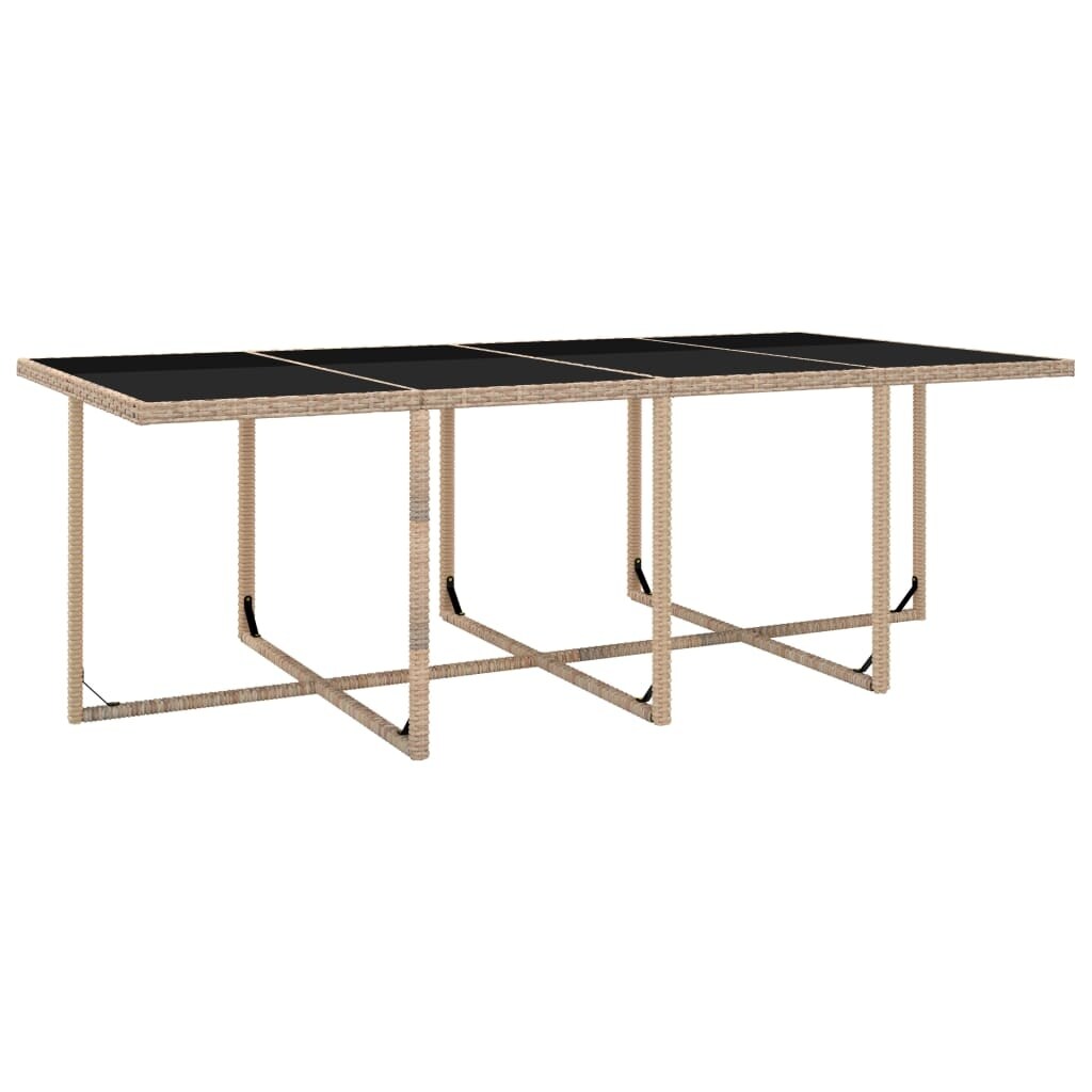 vidaXL Set di mobili da giardino con tavolo e sedie da esterno, set da pranzo in polyrattan