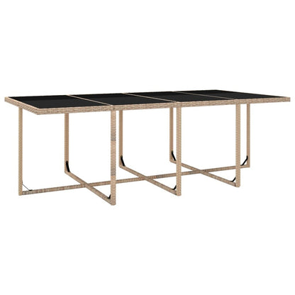 vidaXL Set di mobili da giardino con tavolo e sedie da esterno, set da pranzo in polyrattan