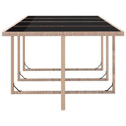 vidaXL Set di mobili da giardino con tavolo e sedie da esterno, set da pranzo in polyrattan