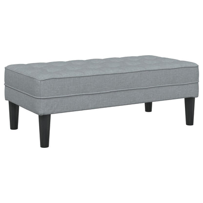 vidaXL Set Divano 2/3 Pezzi con Cuscini Tessuto Nero/Grigio Scuro/Grigio Chiaro - 68,1 x 51,6 x 26,4
