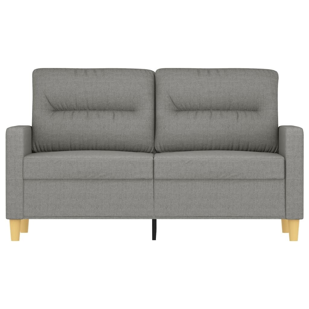 vidaXL Divano a 2 posti grigio scuro 47,2 tessuto - 54,3 x 30,3 x 31,5