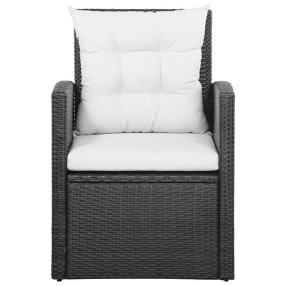 vidaXL Set da giardino con divano componibile e tavolo in rattan - 47,2 x 27,6 x 26