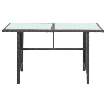 vidaXL Set da giardino con divano componibile e tavolo in rattan - 47,2 x 27,6 x 26