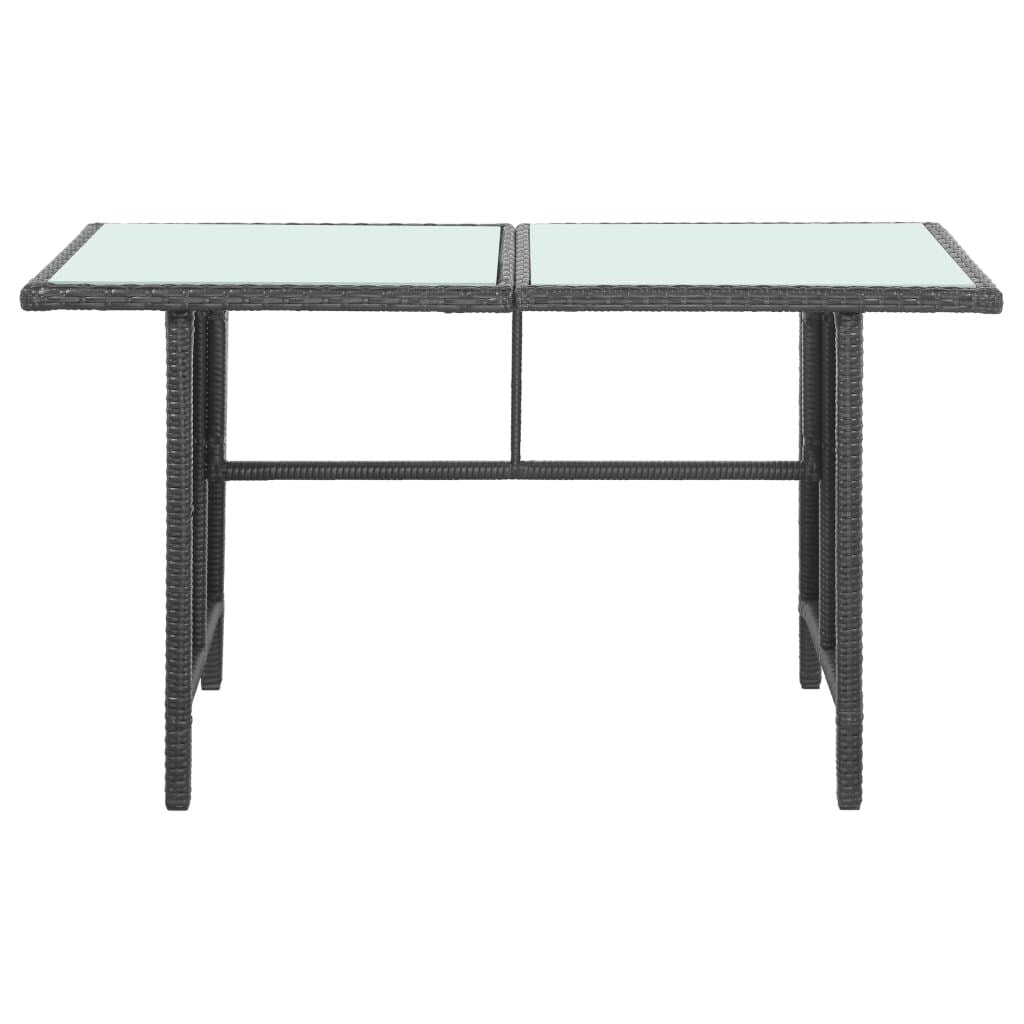 vidaXL Set da giardino con divano componibile e tavolo in rattan - 47,2 x 27,6 x 26