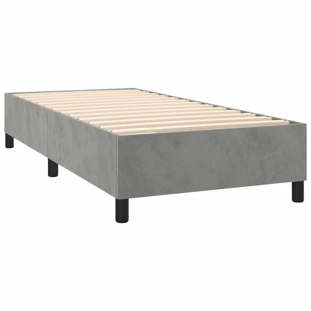vidaXL Struttura Letto Box Spring Piattaforma Letto con Materasso per Camera da Letto Velluto