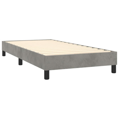 vidaXL Struttura Letto Box Spring Piattaforma Letto con Materasso per Camera da Letto Velluto