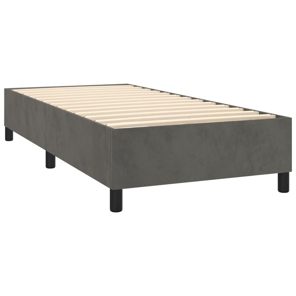 vidaXL Struttura Letto Box Spring Piattaforma Letto con Materasso per Camera da Letto Velluto