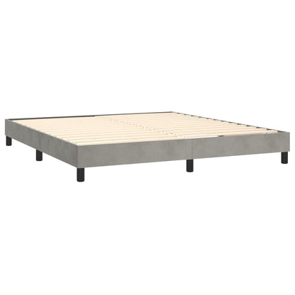 vidaXL Struttura Letto Box Spring Piattaforma Letto con Materasso per Camera da Letto Velluto