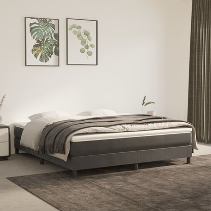 vidaXL Struttura Letto Box Spring Piattaforma Letto con Materasso per Camera da Letto Velluto