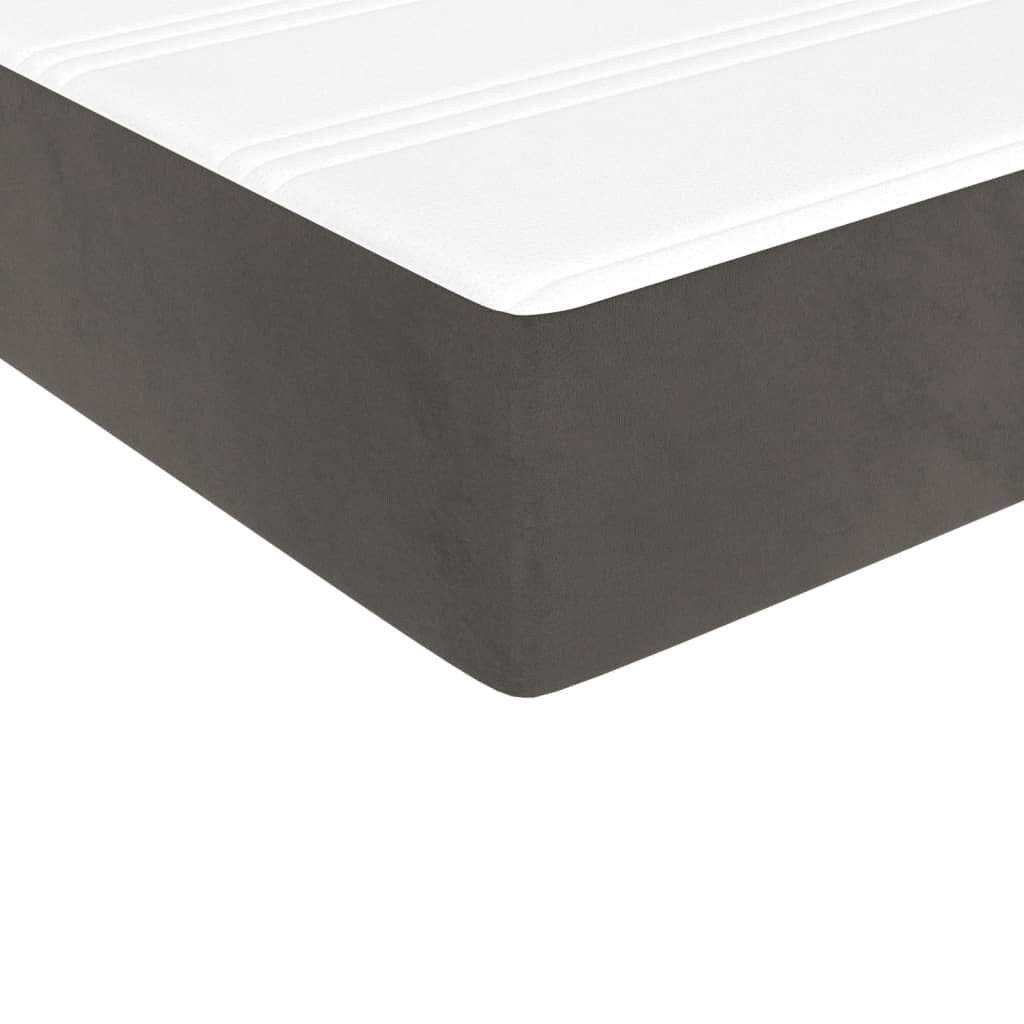 vidaXL Struttura Letto Box Spring Piattaforma Letto con Materasso per Camera da Letto Velluto