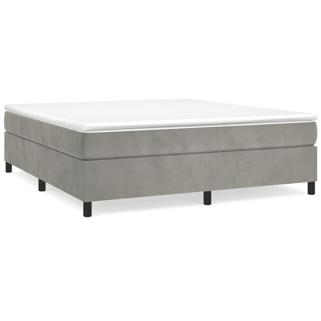 vidaXL Struttura Letto Box Spring Piattaforma Letto con Materasso per Camera da Letto Velluto