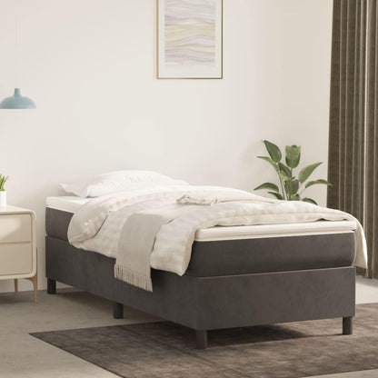 vidaXL Struttura Letto Box Spring Piattaforma Letto con Materasso per Camera da Letto Velluto