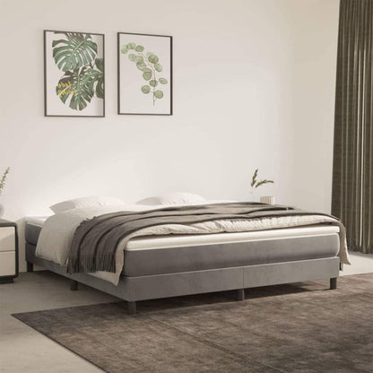 vidaXL Struttura Letto Box Spring Piattaforma Letto con Materasso per Camera da Letto Velluto