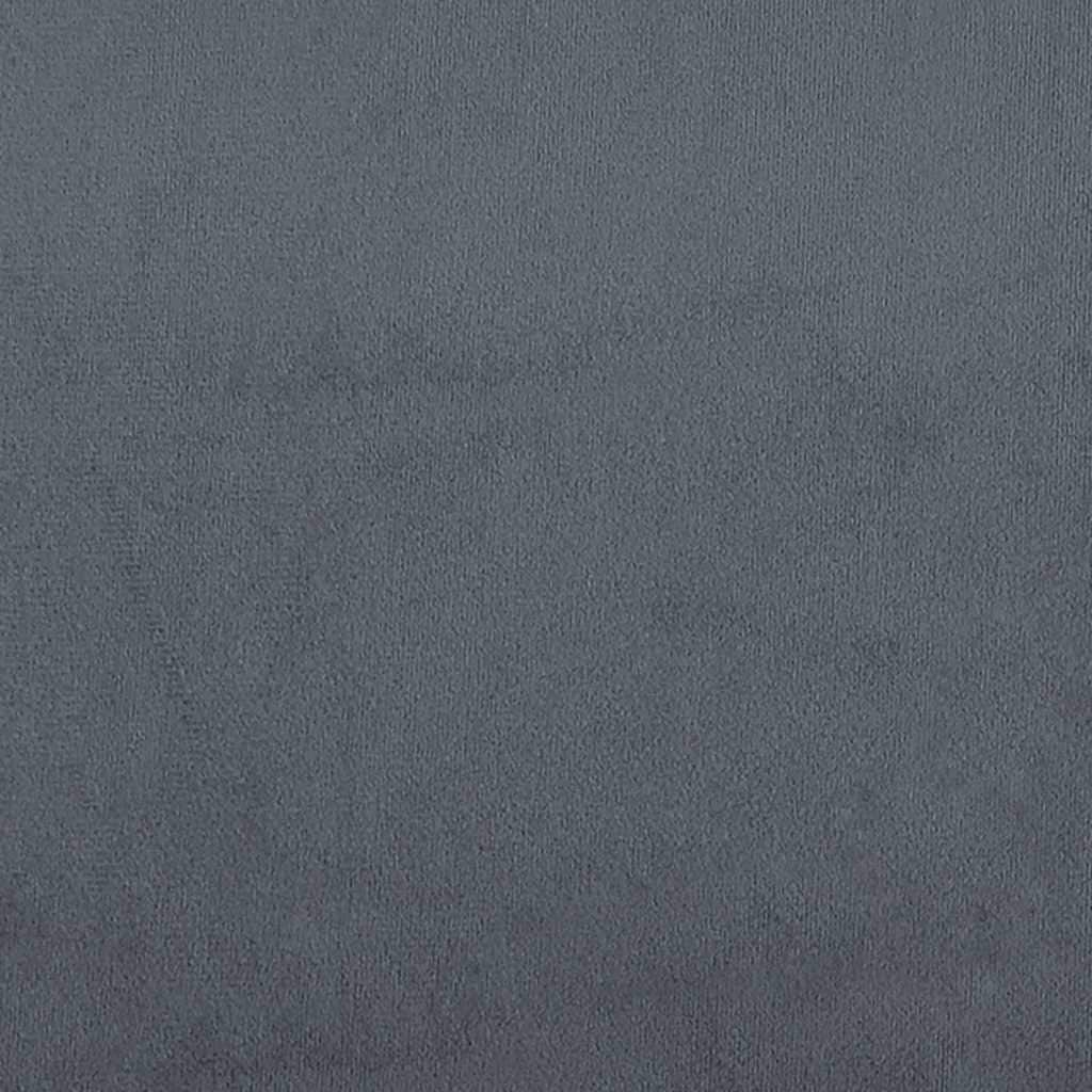vidaXL Divano letto da pavimento grigio scuro in velluto compatto - 48,0 x 48,0 x 21,7 cm