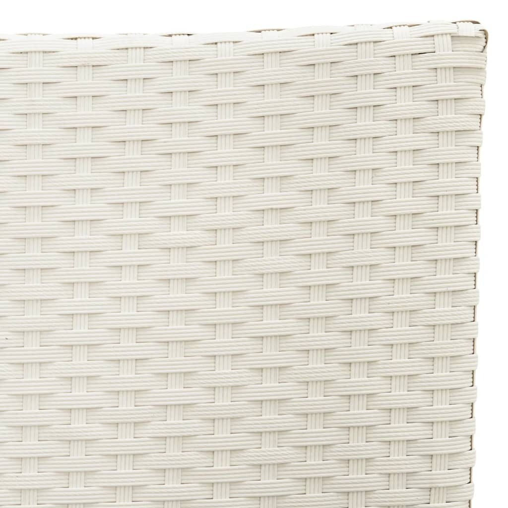 vidaXL Sedie da giardino per tutte le stagioni, sedia da pranzo singola con cuscini in polyrattan