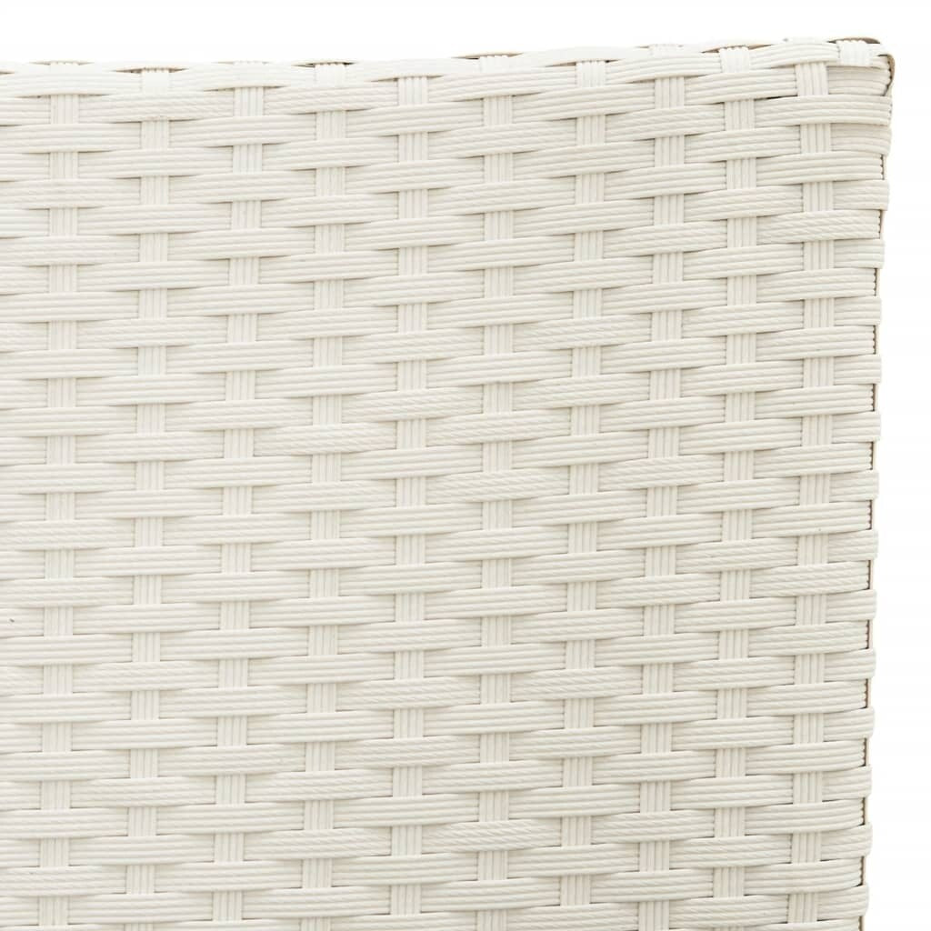 vidaXL Sedie da giardino per tutte le stagioni, sedia da pranzo singola con cuscini in polyrattan